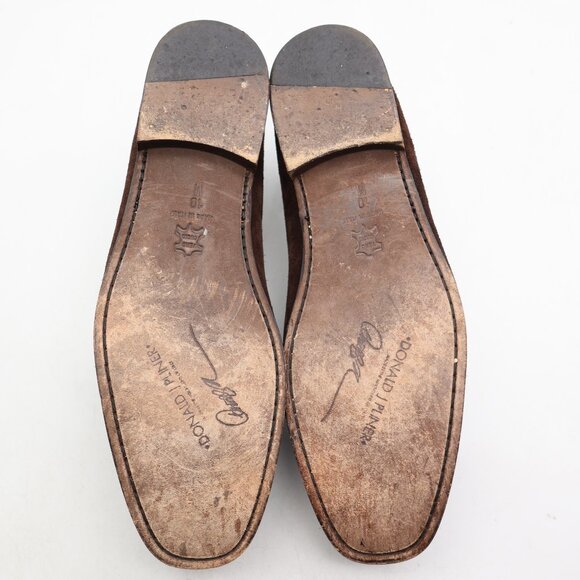 Donald J Pliner Dacio Men's Size 10 M Brown Suede Slip-On Shoes - Picture 9 of 11